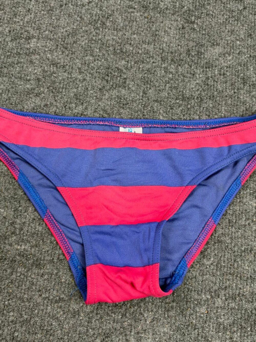 ASOS Swim Bikini Bottoms Womens Size 4 / UK 8 Blue Pink Striped Swimwear
